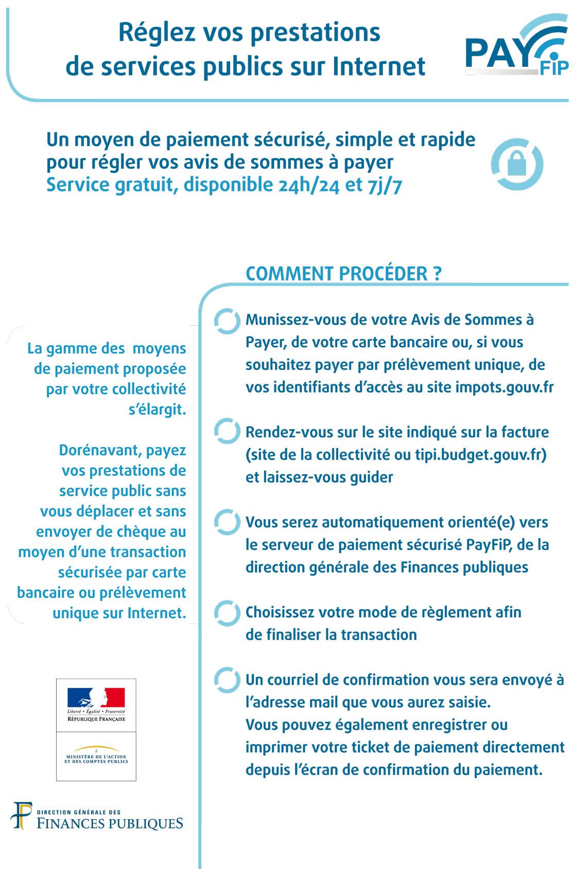 Payfip flyer factures locales a4 2019