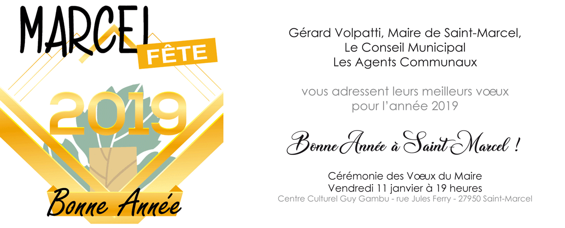 Webinvitation voeux saint marcel 2019