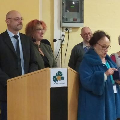 Remise de la médaille de la Ville à Paulette Jacquet et Marie Pinel