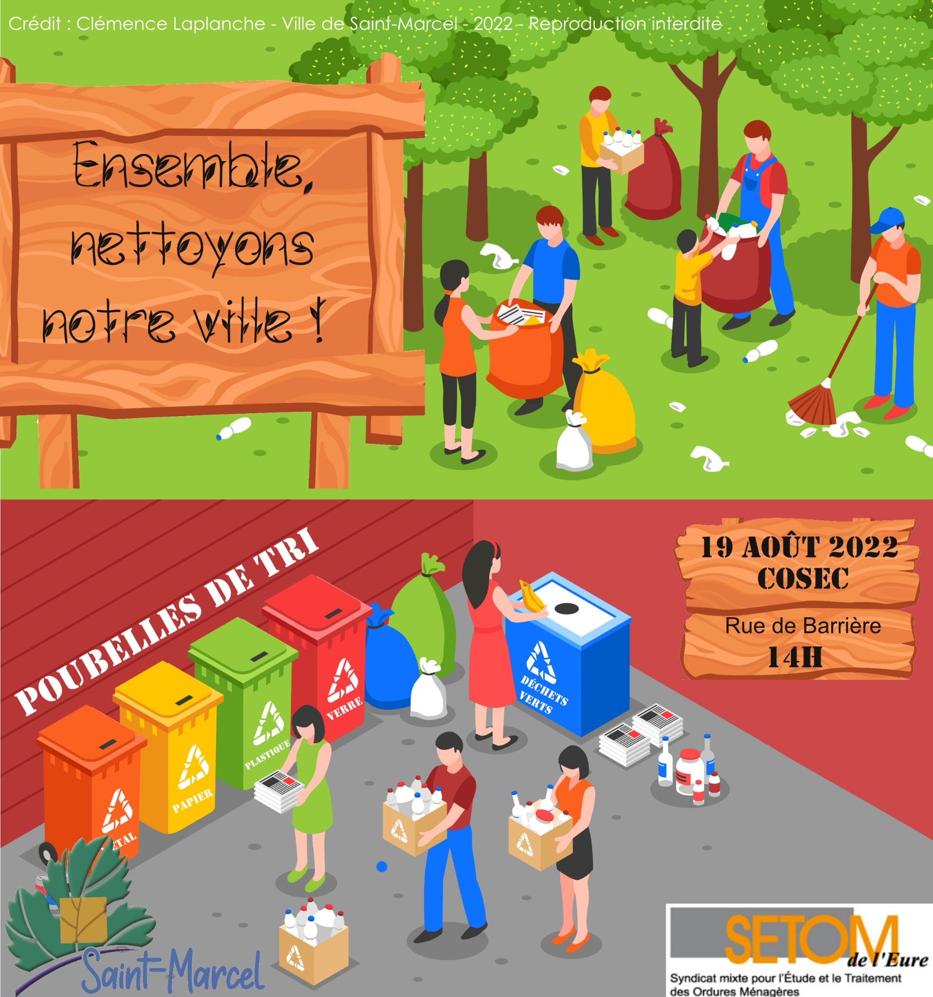 Affiche Nettoyons notre ville