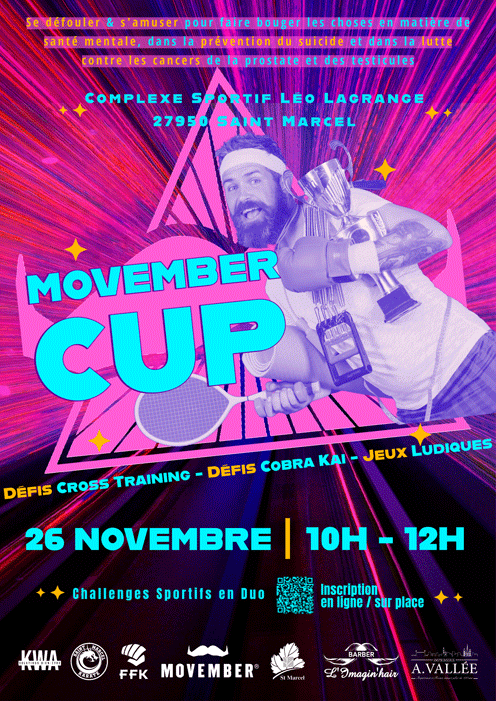 Movember 2023 11 movember cup affiche